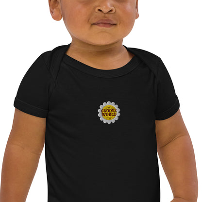 The Groove Worlds Organic cotton baby bodysuit