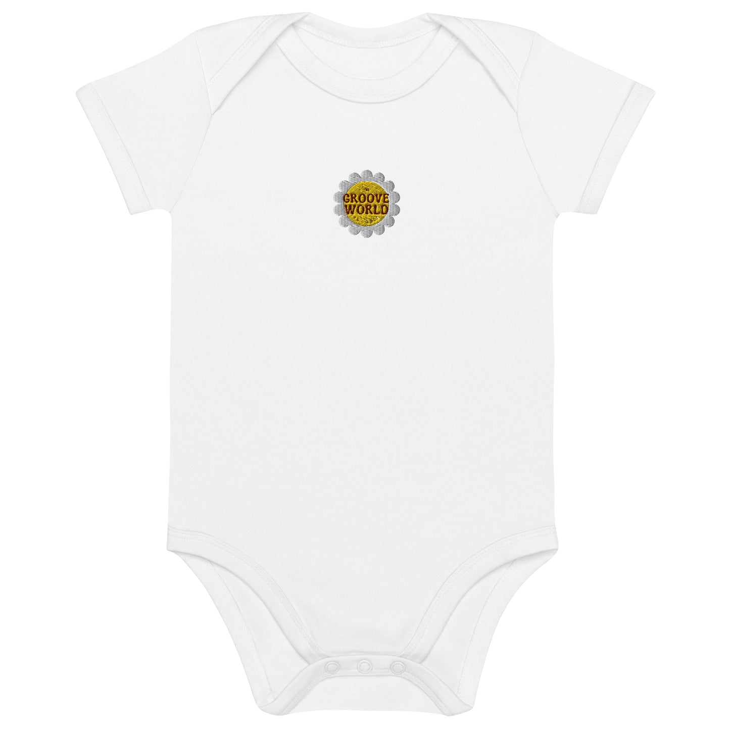 The Groove Worlds Organic cotton baby bodysuit
