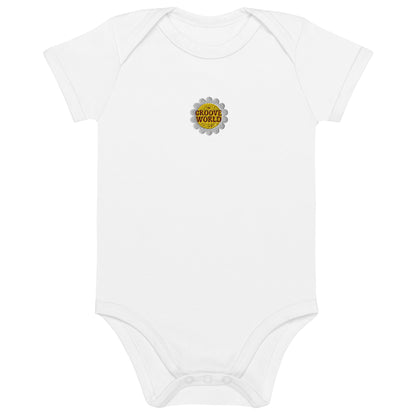 The Groove Worlds Organic cotton baby bodysuit